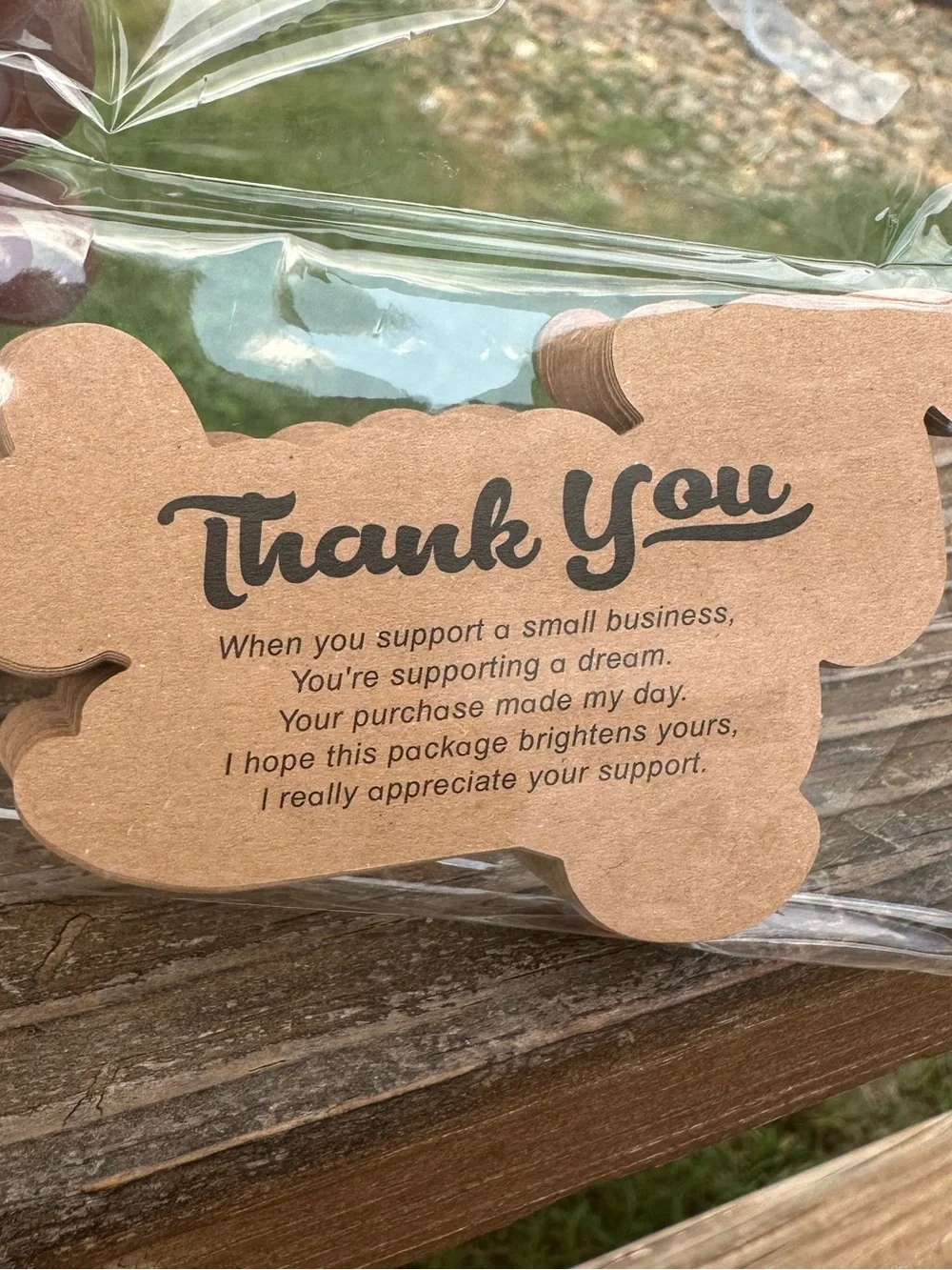 *BUY NOW* Set Of 50 Thank You Cards - Rustic